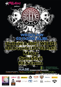 Shellerini & Słoń (WSRH) oraz RR Brygada (RY23 & Rafi) we Wrocławiu Koncert Shellerini & Słoń (WSRH) oraz RR Brygada (RY23 & Rafi) we Wrocławiu