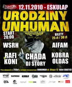 Urodziny Unhuman Urodziny Unhuman